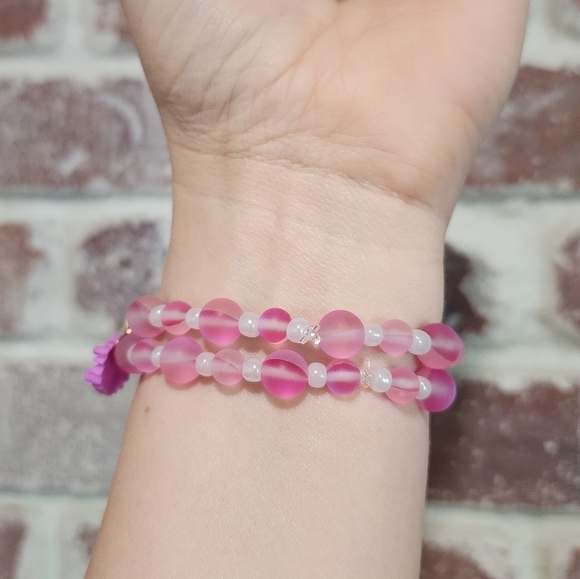 Taylor Swift Lavender Haze Handmade Friendship Bracelets Set Of 2 - Picture 4 of 5